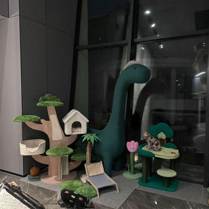 Dinosaur Large Cat Climbing Frame Seat Tree