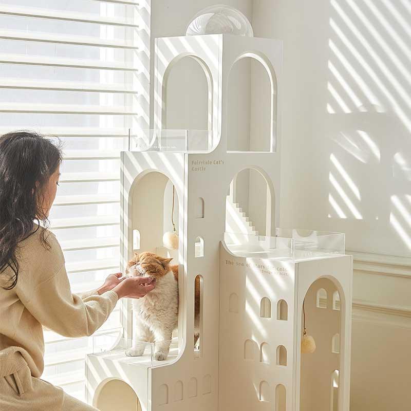 JCAT Dream Castle Maze Cat Furniture Tower