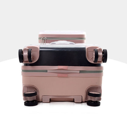 Dual-Layer Clear Cat Trolley Carrier with Wheels