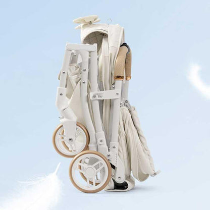 Elegant Bow Cat Stroller Carrier with Wheels