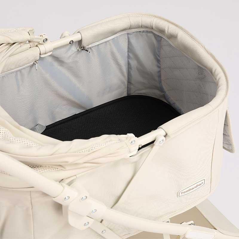 Elegant Bow Cat Stroller Carrier with Wheels