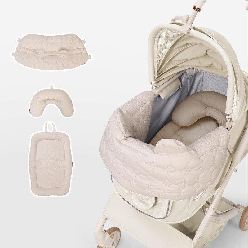 Elegant Bow Cat Stroller Carrier with Wheels