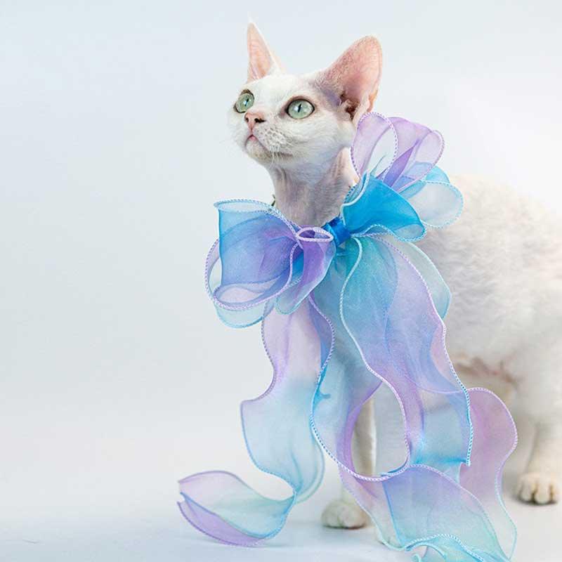 Fairy Bow Adjustable Cat Collar