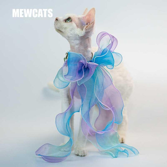 Fairy Bow Adjustable Cat Collar