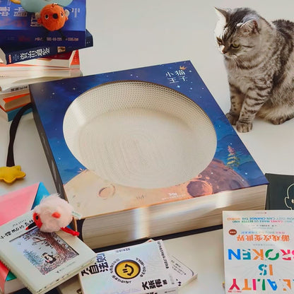 Fantasy Magic Book Cat Scratcher Bed