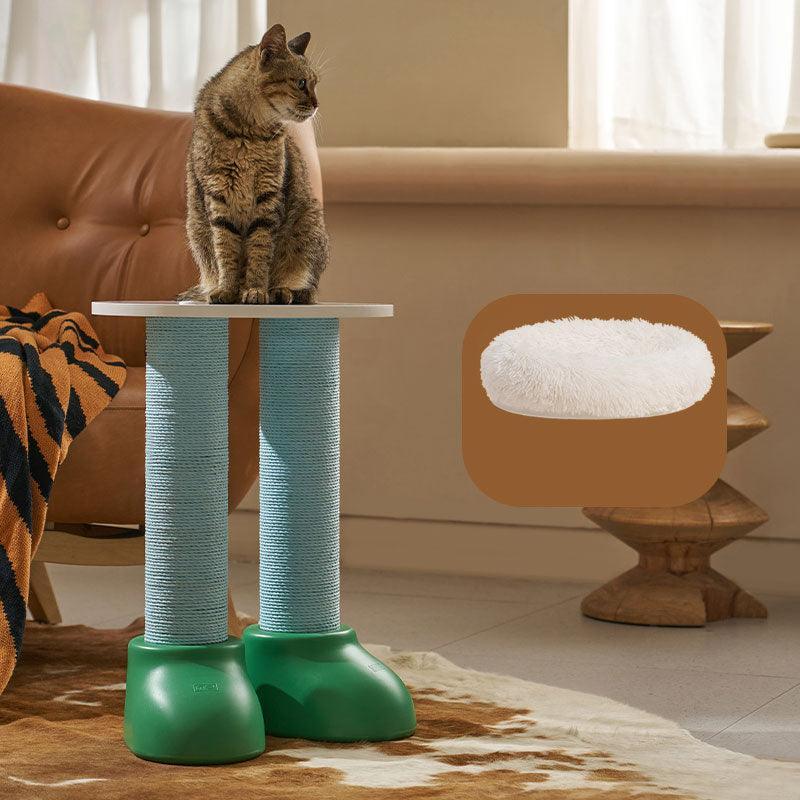 Fatty Boots Cat Scratching Climbing Tree