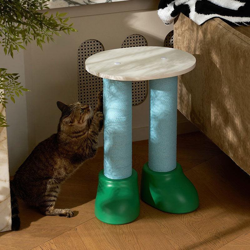 Fatty Boots Cat Scratching Climbing Tree