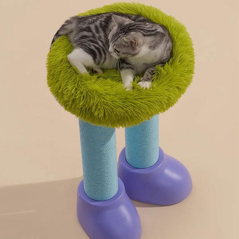 Fatty Boots Cat Scratching Climbing Tree