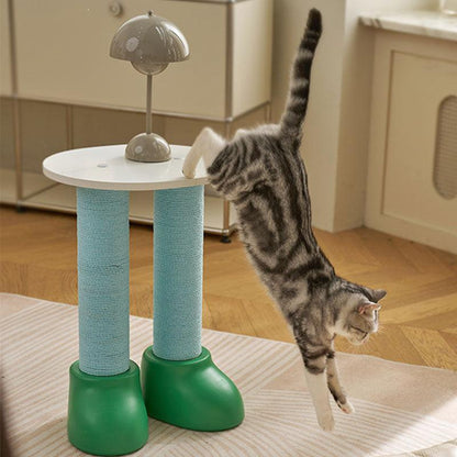 Fatty Boots Cat Scratching Climbing Tree