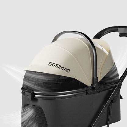 First Class Cat Stroller 3 Color Carrier with Wheels