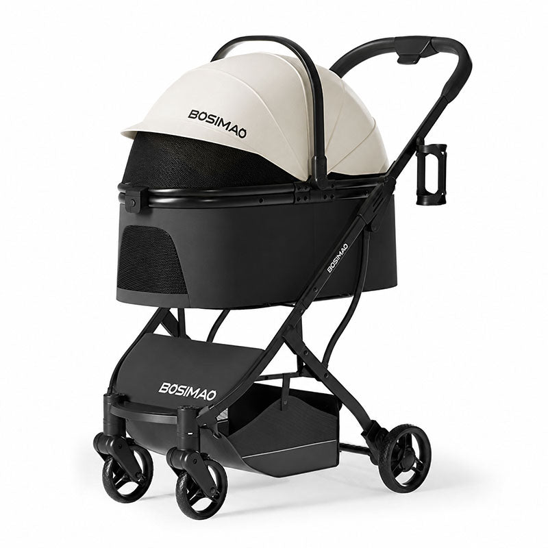 First Class Cat Stroller 3 Color Carrier with Wheels
