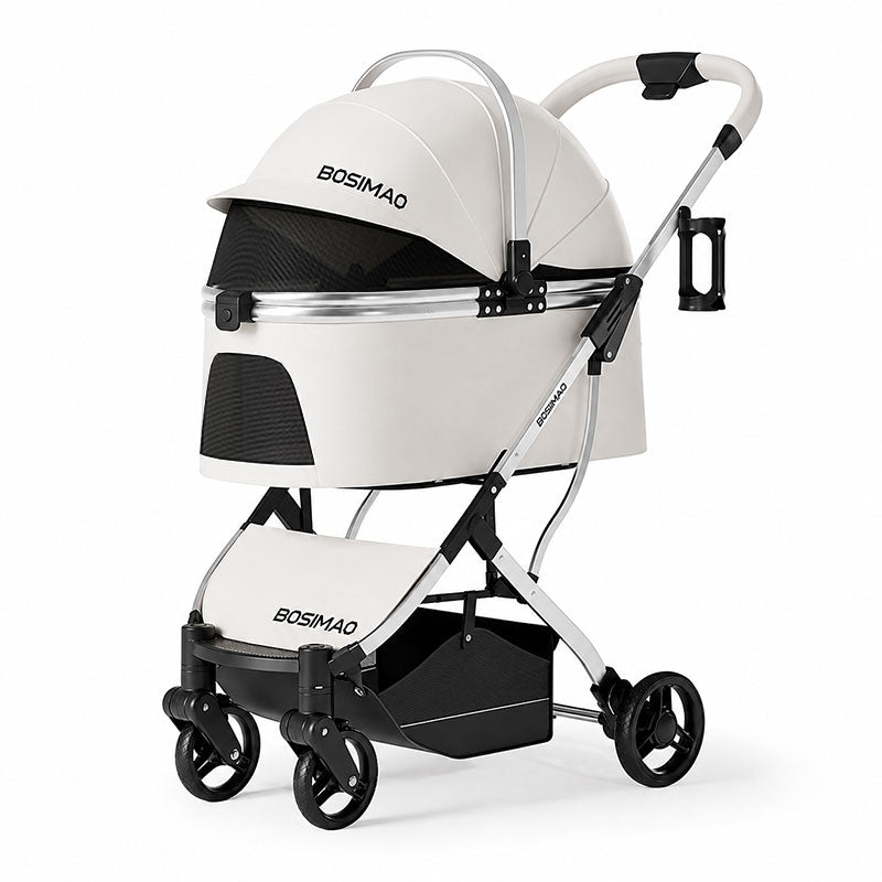 First Class Cat Stroller 3 Color Carrier with Wheels