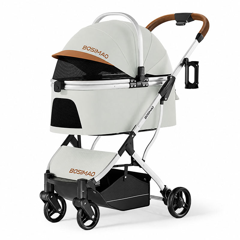 First Class Cat Stroller 3 Color Carrier with Wheels