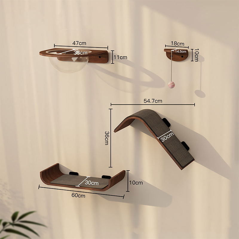 Floating Island Wall-Mounted Cat Wall Shelves