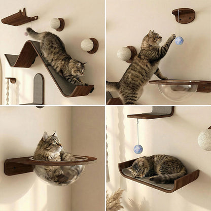 Floating Island Wall-Mounted Cat Wall Shelves