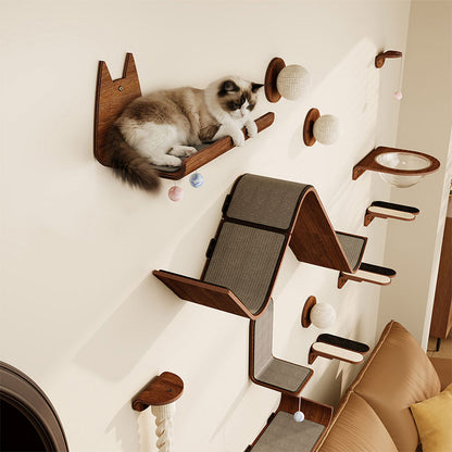 Floating Island Wall-Mounted Cat Wall Shelves