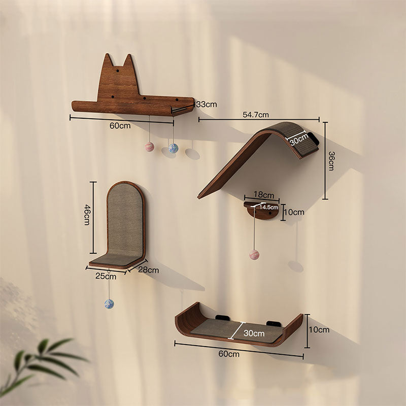 Floating Island Wall-Mounted Cat Wall Shelves
