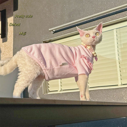 Floral Baby Soft Outfit for Hairless Sphynx Cats