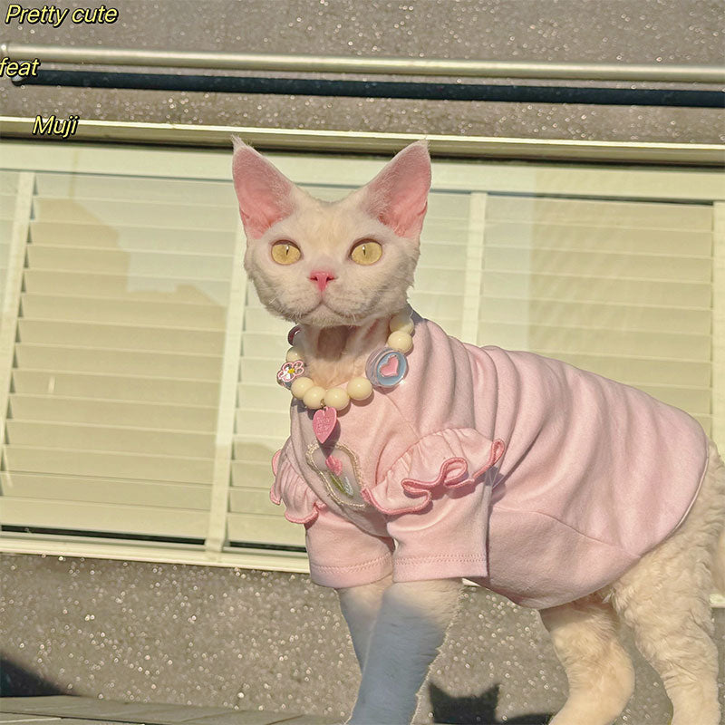 Floral Baby Soft Outfit for Hairless Sphynx Cats