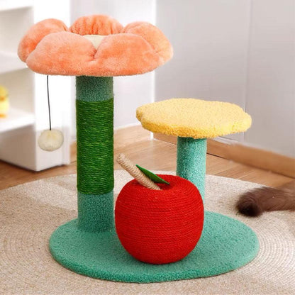 Flower Cat Climbing Tower Scratching Tree