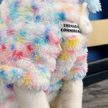 Fluffy Rainbow Outfit for Hairless Cats