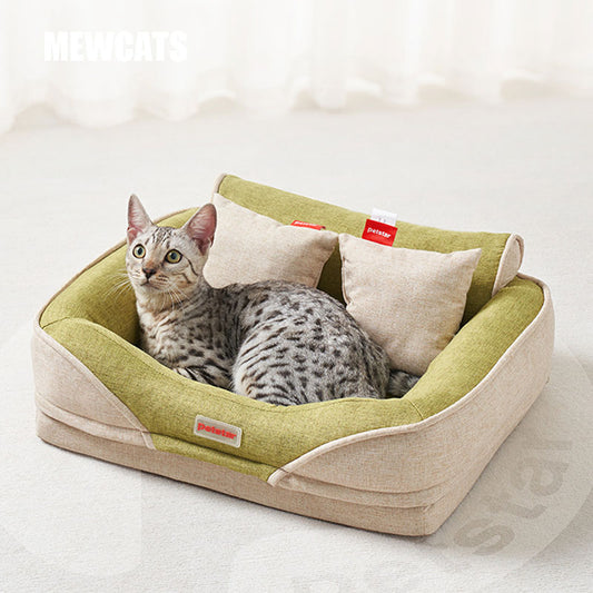 Fluffy Bread Warm Cat Sofa Bed