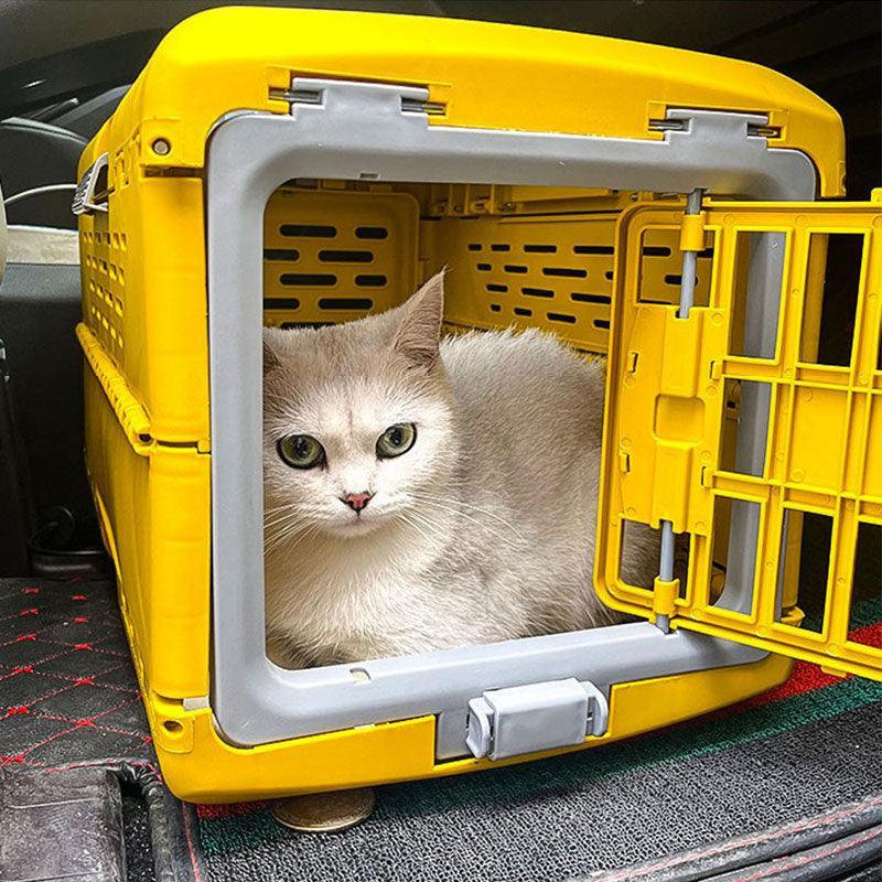 Foldable Portable Handbag Cat Carrying Hard Box Cage