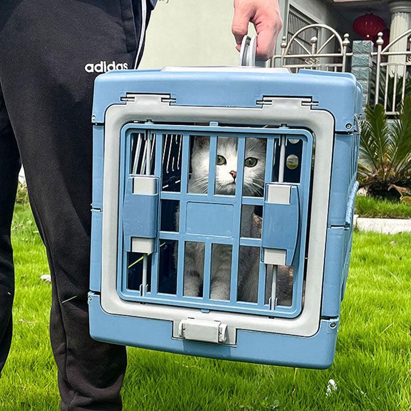Foldable Portable Handbag Cat Carrying Hard Box Cage