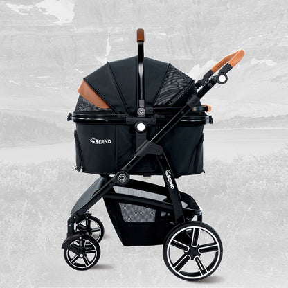 Full-Featured Cat Carrier Stroller for Multiple pets