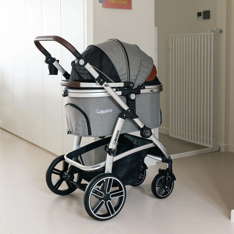 Full-Featured Cat Carrier Stroller for Multiple pets