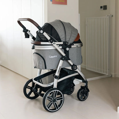 Full-Featured Cat Carrier Stroller for Multiple pets