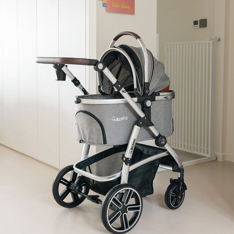 Full-Featured Cat Carrier Stroller for Multiple pets