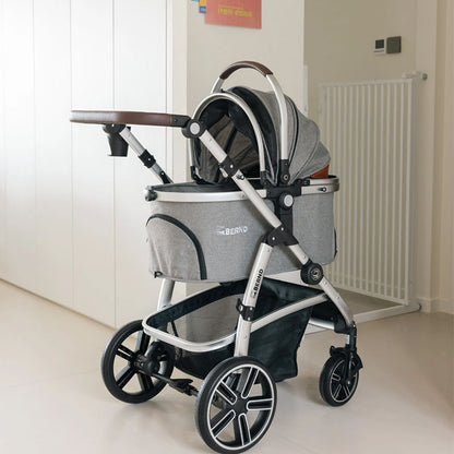 Full-Featured Cat Carrier Stroller for Multiple pets