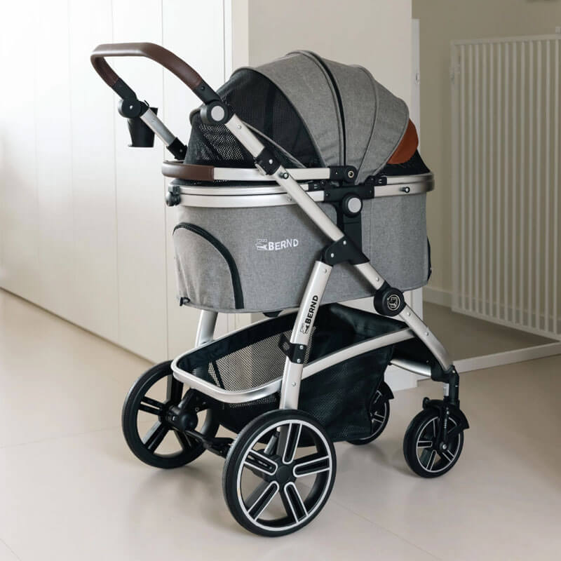 Full-Featured Cat Carrier Stroller for Multiple pets