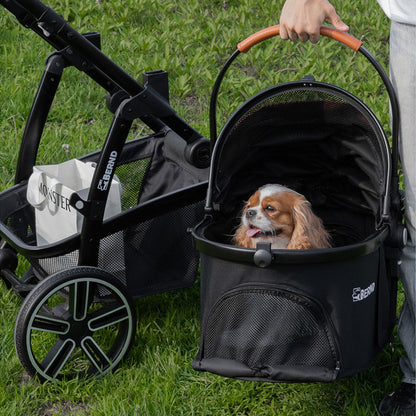 Full-Featured Cat Carrier Stroller for Multiple pets