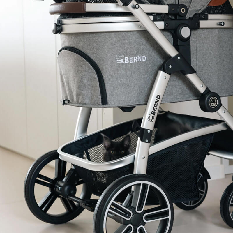 Full-Featured Cat Carrier Stroller for Multiple pets