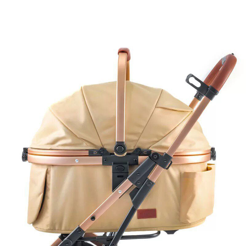 Full-Featured Cat Carrier Stroller for Multiple pets