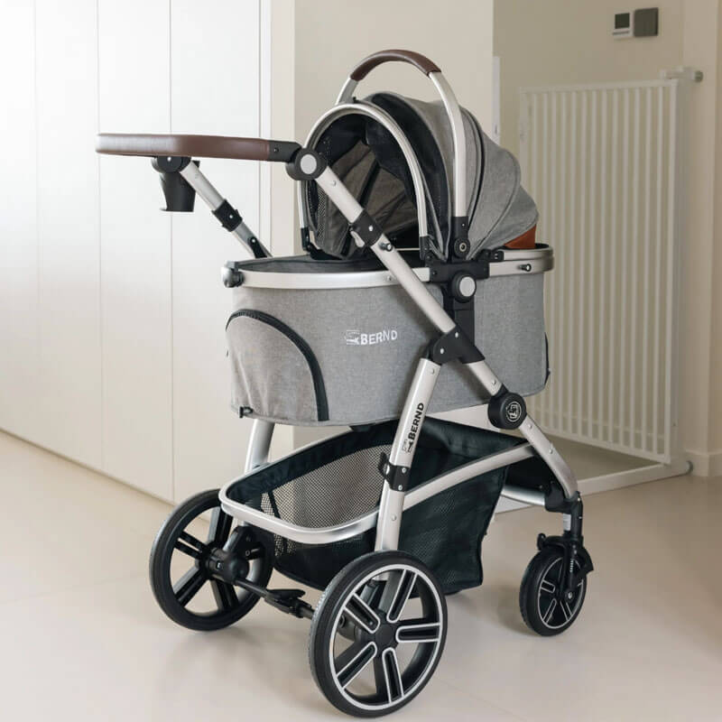 Full-Featured Cat Carrier Stroller for Multiple pets