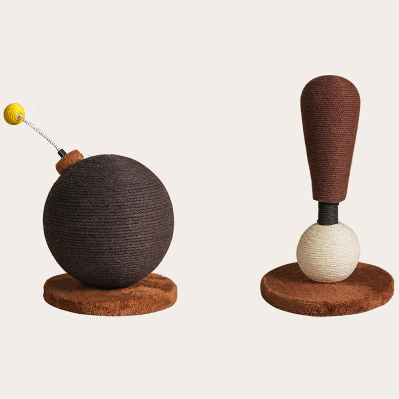 Funny Cat Scratching Post Ball Set