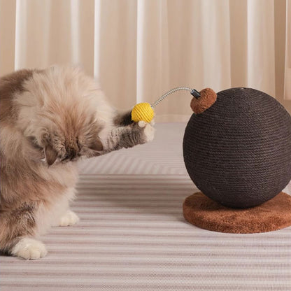 Funny Cat Scratching Post Ball Set