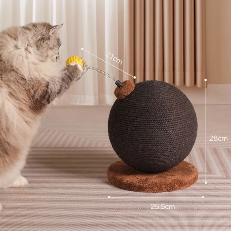 Funny Cat Scratching Post Ball Set