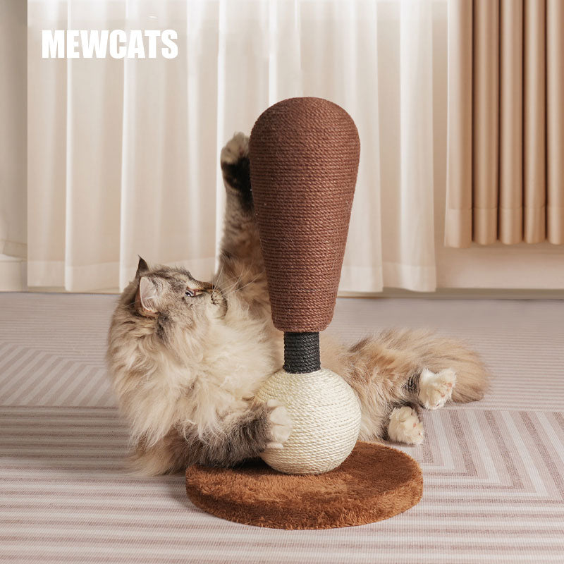 Funny Cat Scratching Post Ball Set