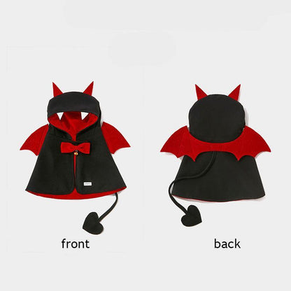 Halloween Devil Cat Cape