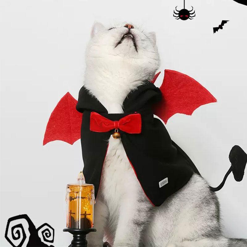Halloween Devil Cat Cape