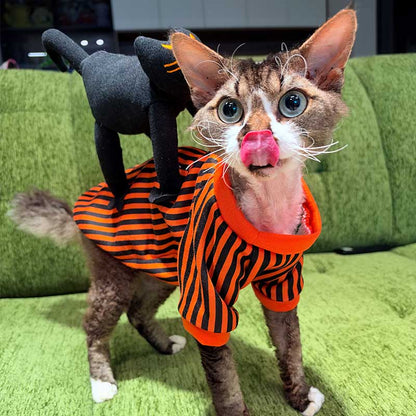 Halloween Striped Cat Riding Costume