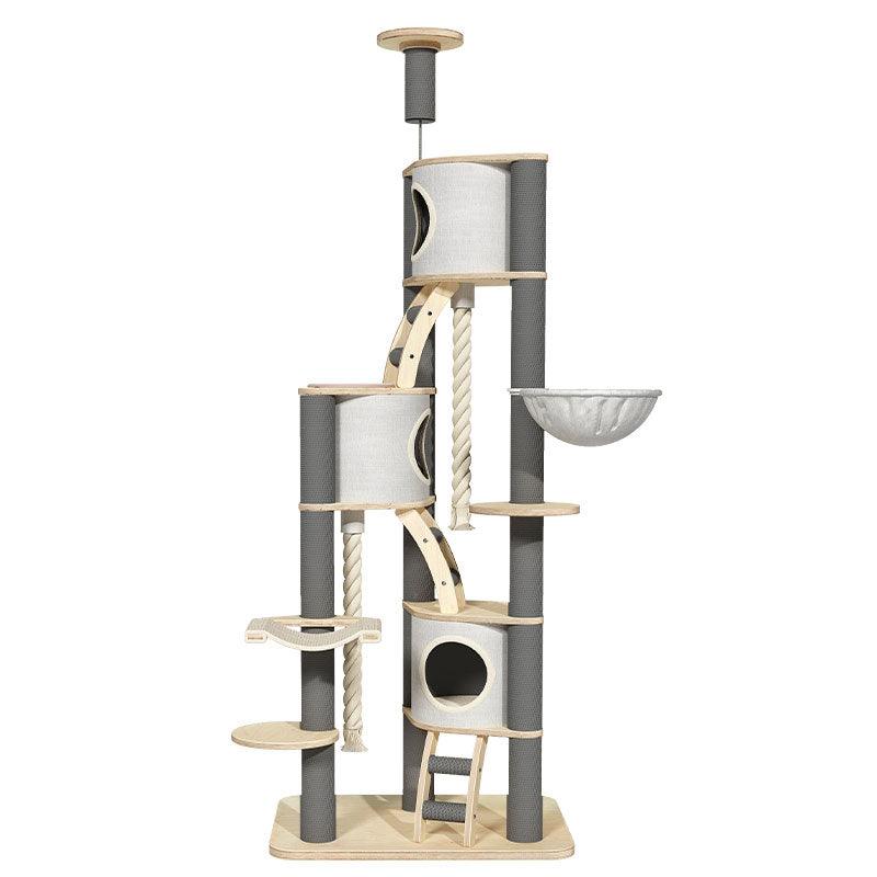 Hole Hole Floor to Ceiling Cat Climbing Frame Tree