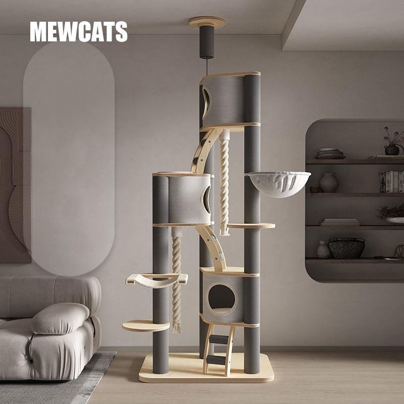 Hole Hole Floor to Ceiling Cat Climbing Frame Tree