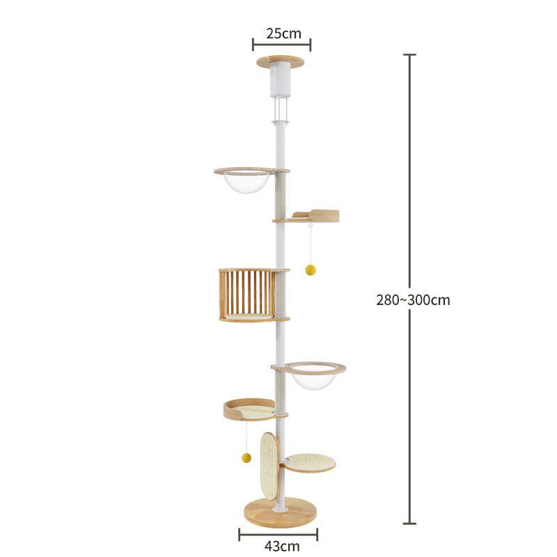 Iron Art Floor to Ceiling Cat Climbing Tree