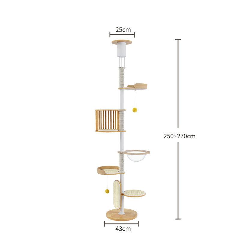 Iron Art Floor to Ceiling Cat Climbing Tree
