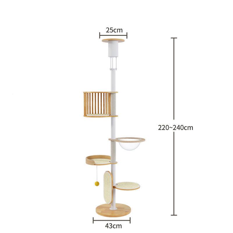 Iron Art Floor to Ceiling Cat Climbing Tree